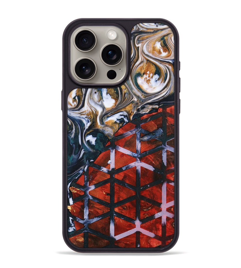 iPhone 15 Pro Max Wood+Resin Phone Case - Devon (Pattern, 700815)