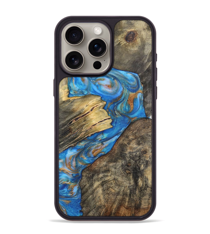 iPhone 15 Pro Max Wood+Resin Phone Case - Reid (Mosaic, 700846)