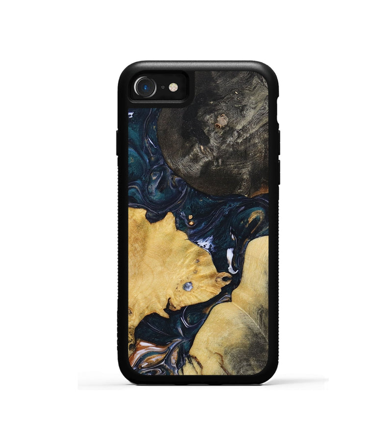 iPhone SE Wood+Resin Phone Case - Donald (Mosaic, 700847)