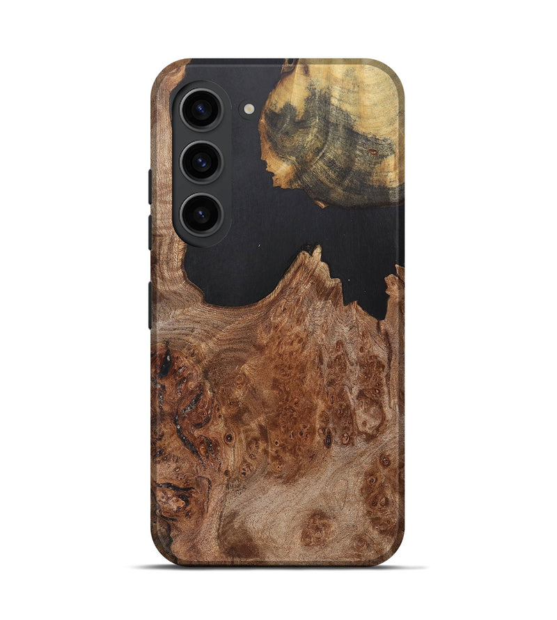 Galaxy S23 Wood+Resin Live Edge Phone Case - Joni (Wood Burl, 700886)