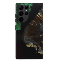 Galaxy S22 Ultra Wood+Resin Live Edge Phone Case - Hazel (Pure Black, 700933)
