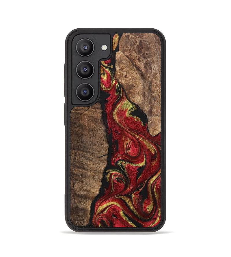 Galaxy S23 Wood+Resin Phone Case - Jason (Red, 700961)