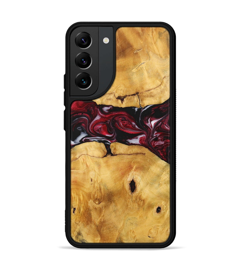 Galaxy S22 Plus Wood+Resin Phone Case - Ashlyn (Red, 700968)