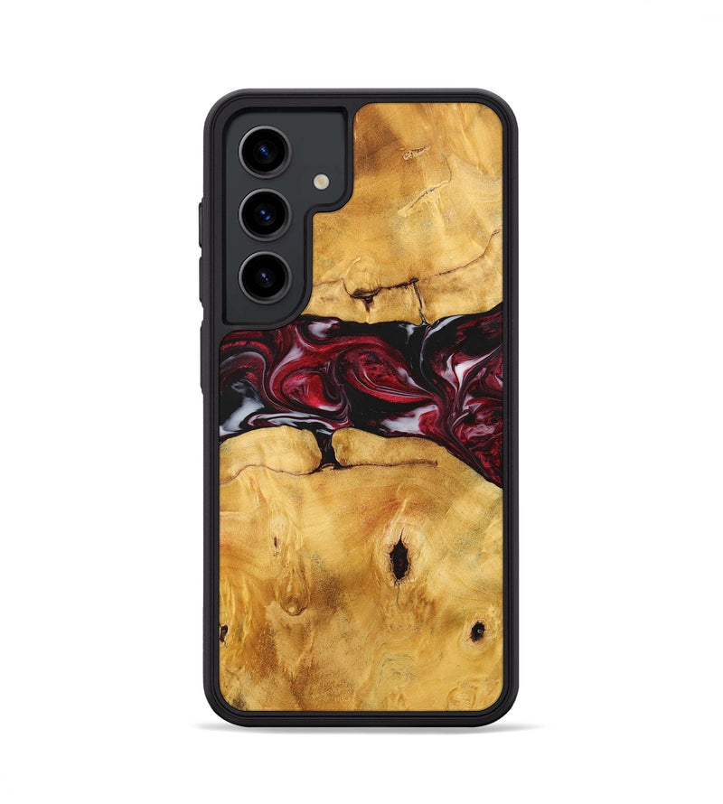 Galaxy S24 Wood+Resin Phone Case - Ashlyn (Red, 700968)