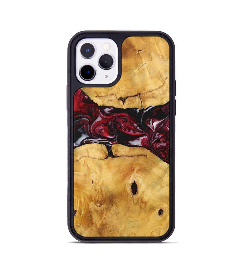 iPhone 11 Pro Wood+Resin Phone Case - Ashlyn (Red, 700968)