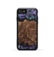 iPhone SE Wood+Resin Phone Case - Amina (Purple, 700983)