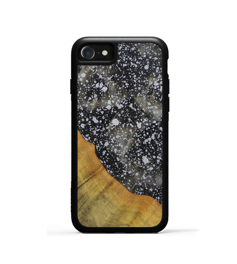 iPhone SE Wood+Resin Phone Case - Agnes (Cosmos, 700997)