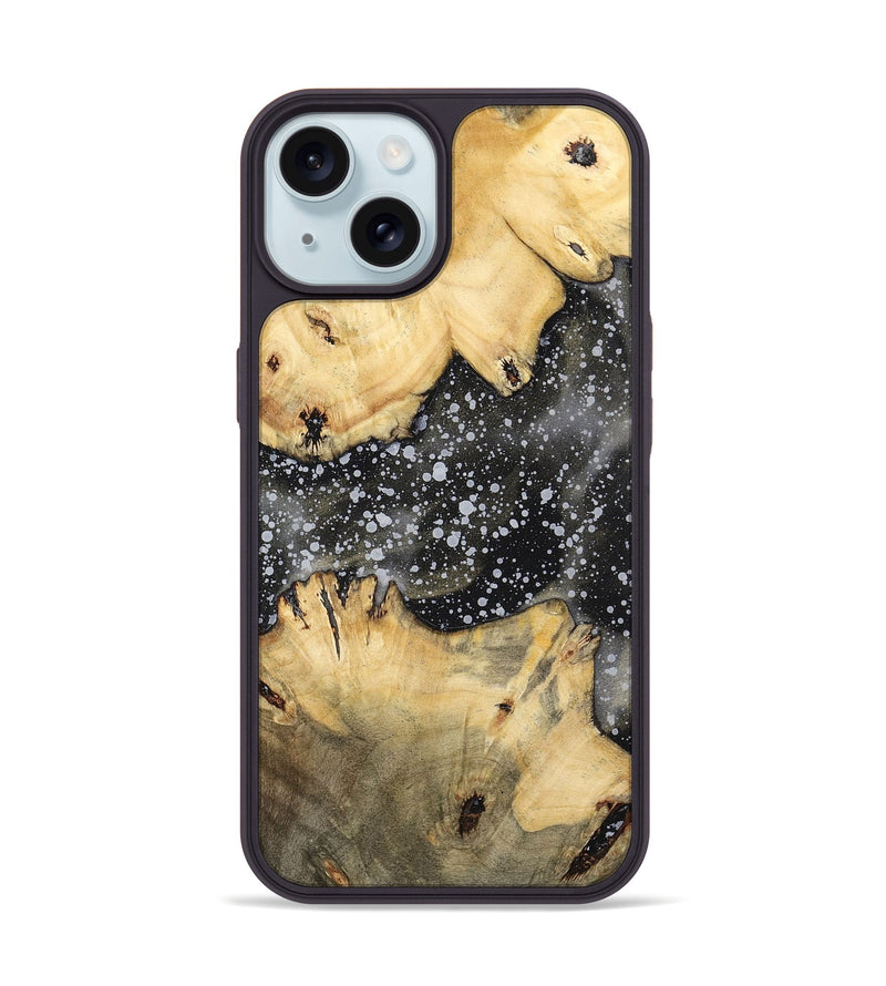 iPhone 15 Wood+Resin Phone Case - Marlon (Cosmos, 701009)