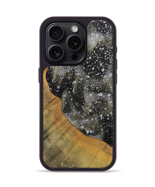 iPhone 15 Pro Wood+Resin Phone Case - Hugh (Cosmos, 701011)