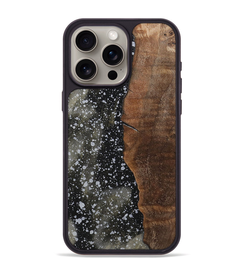iPhone 15 Pro Max Wood+Resin Phone Case - Leanne (Cosmos, 701012)