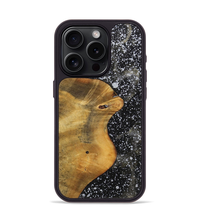 iPhone 15 Pro Wood+Resin Phone Case - Hallie (Cosmos, 701021)
