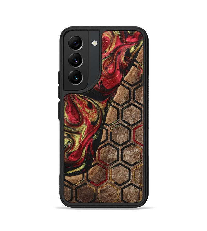 Galaxy S22 Wood+Resin Phone Case - Danna (Pattern, 701052)