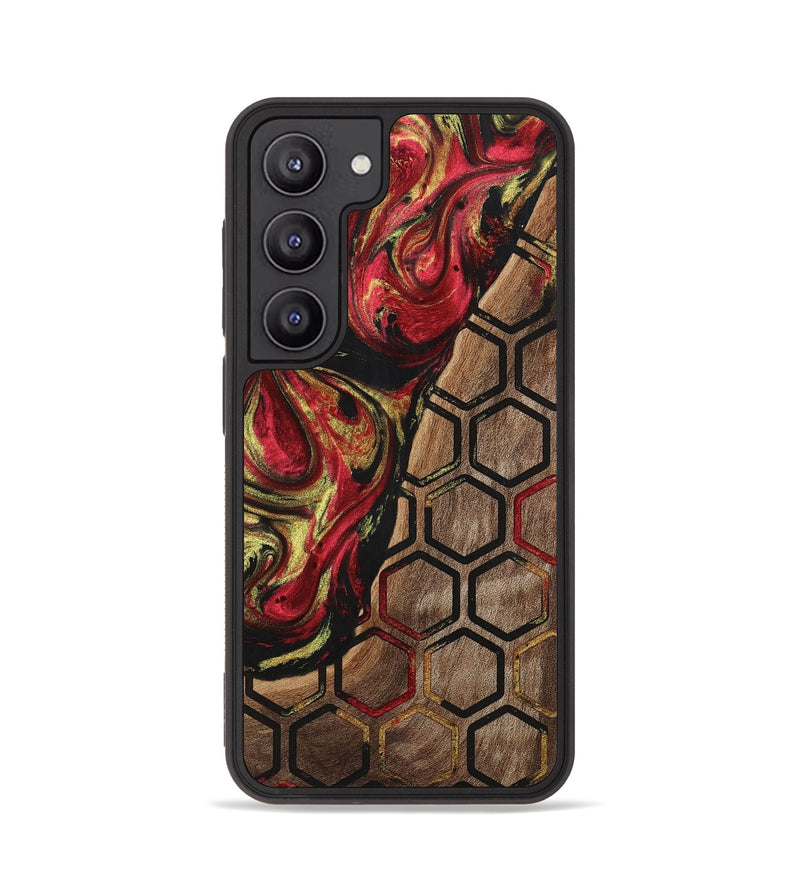 Galaxy S23 Wood+Resin Phone Case - Danna (Pattern, 701052)