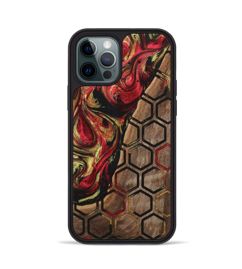 iPhone 12 Pro Wood+Resin Phone Case - Danna (Pattern, 701052)