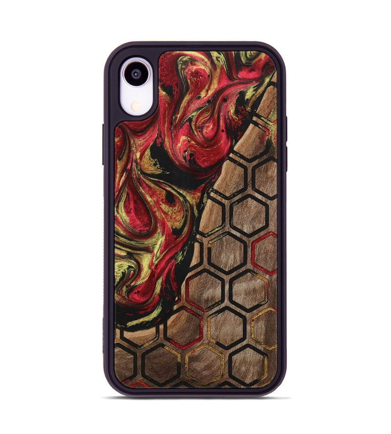 iPhone Xr Wood+Resin Phone Case - Danna (Pattern, 701052)