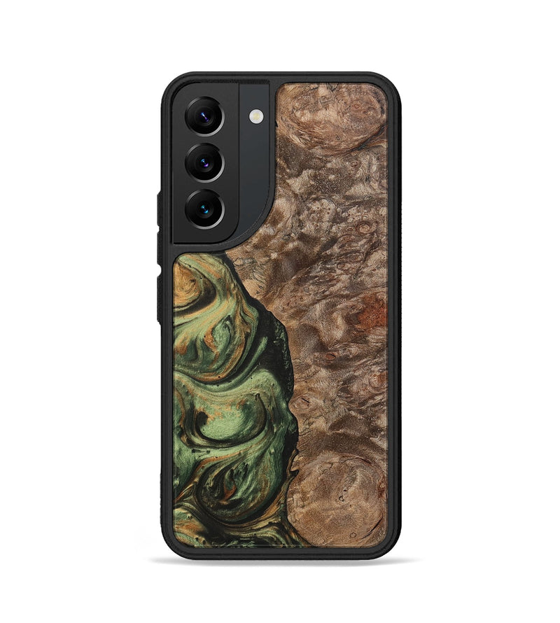 Galaxy S22 Wood+Resin Phone Case - Terrell (Green, 701075)