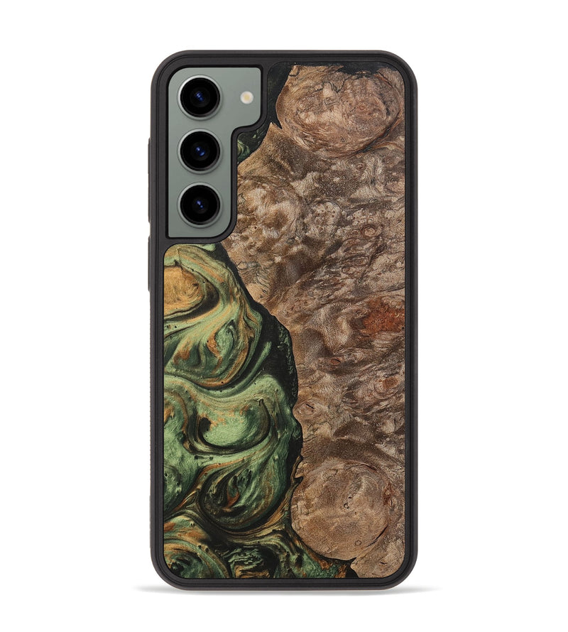 Galaxy S23 Plus Wood+Resin Phone Case - Terrell (Green, 701075)