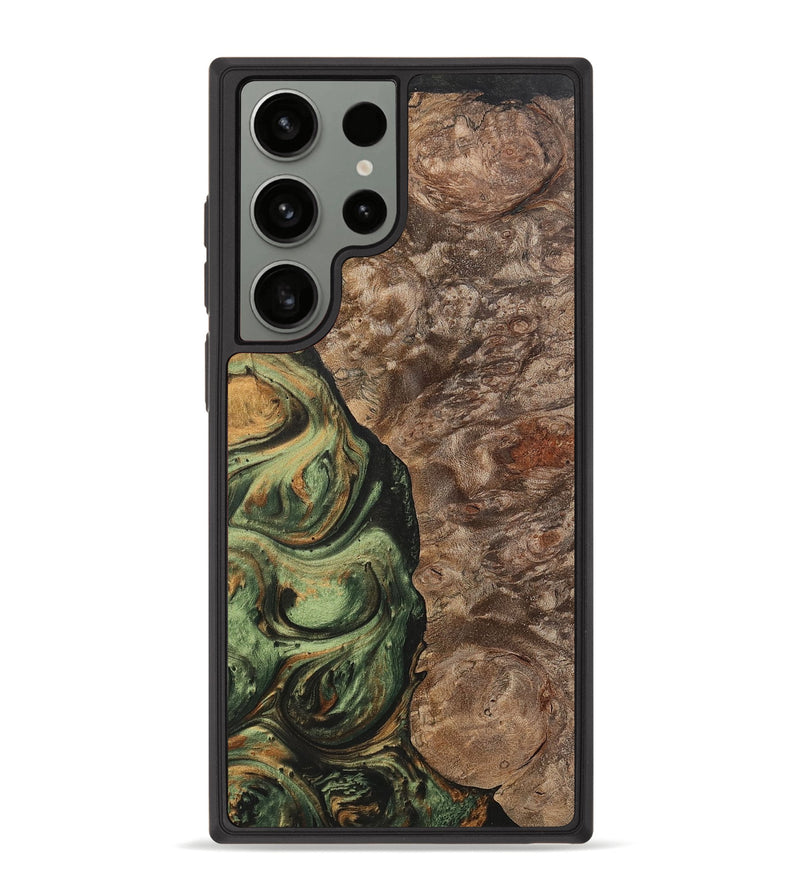 Galaxy S23 Ultra Wood+Resin Phone Case - Terrell (Green, 701075)