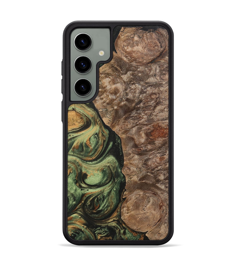 Galaxy S24 Plus Wood+Resin Phone Case - Terrell (Green, 701075)