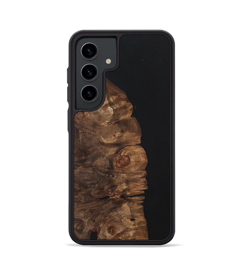 Galaxy S24 Wood+Resin Phone Case - Jayla (Pure Black, 701139)