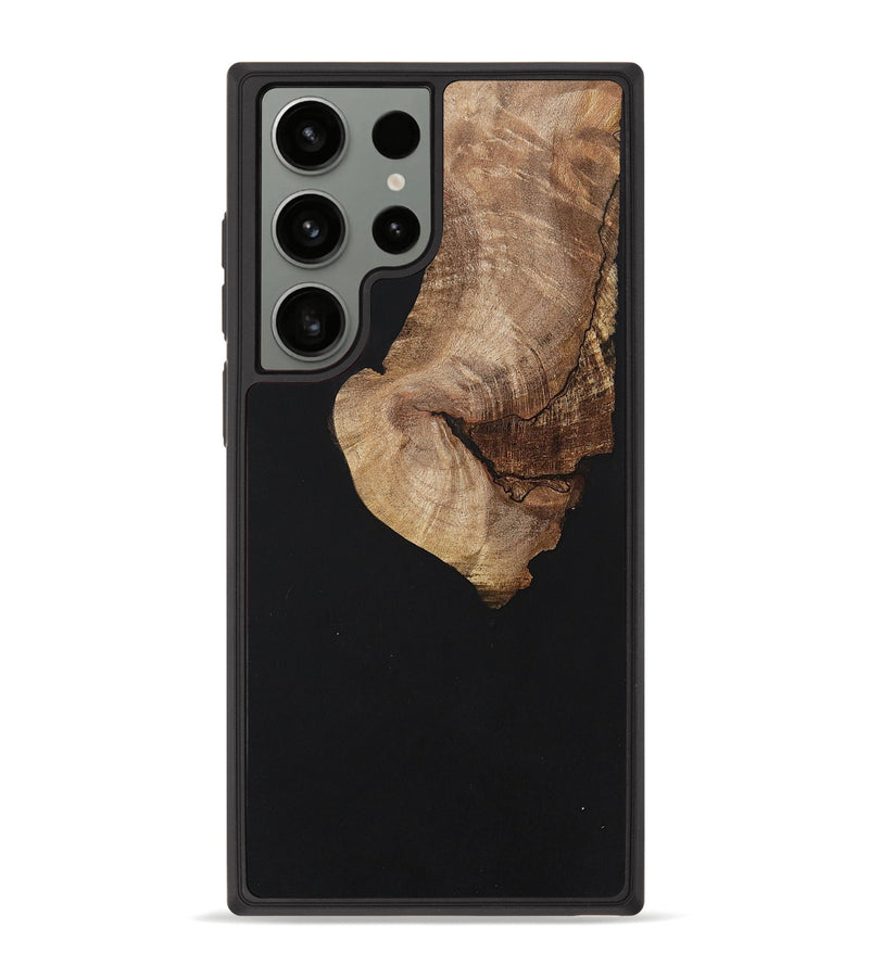Galaxy S23 Ultra Wood+Resin Phone Case - Griffin (Pure Black, 701145)