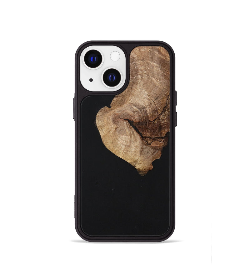 iPhone 13 mini Wood+Resin Phone Case - Griffin (Pure Black, 701145)