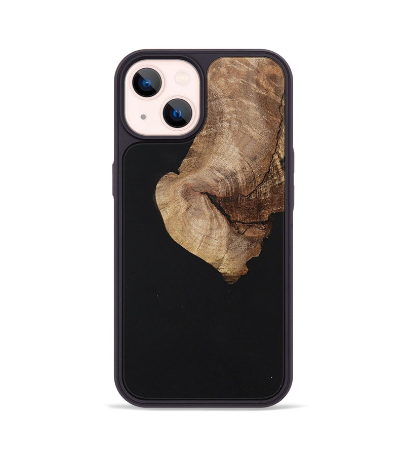 iPhone 14 Wood+Resin Phone Case - Griffin (Pure Black, 701145)