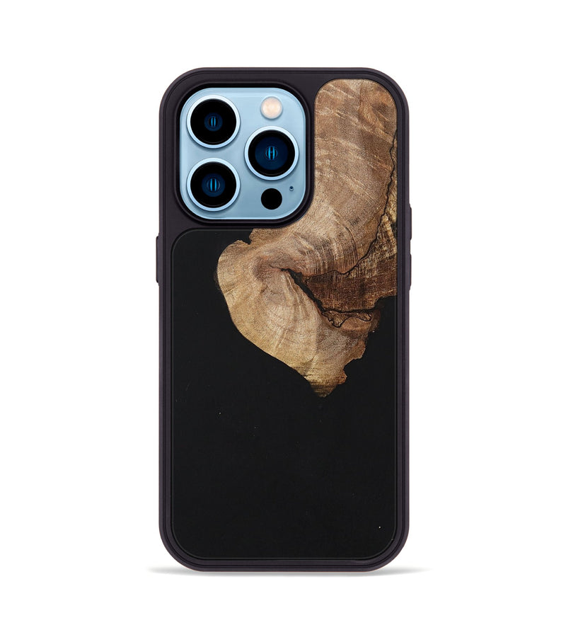 iPhone 14 Pro Wood+Resin Phone Case - Griffin (Pure Black, 701145)