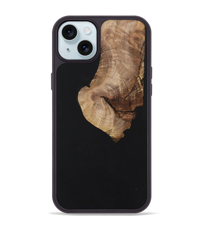 iPhone 15 Plus Wood+Resin Phone Case - Griffin (Pure Black, 701145)