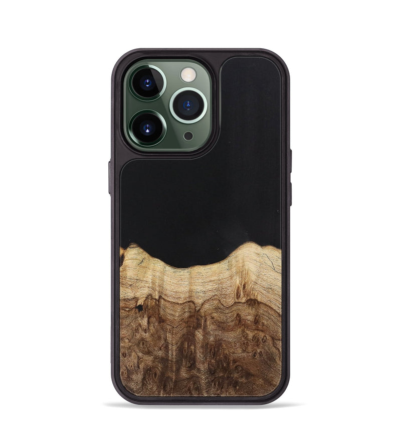 iPhone 13 Pro Wood+Resin Phone Case - Cadence (Pure Black, 701146)