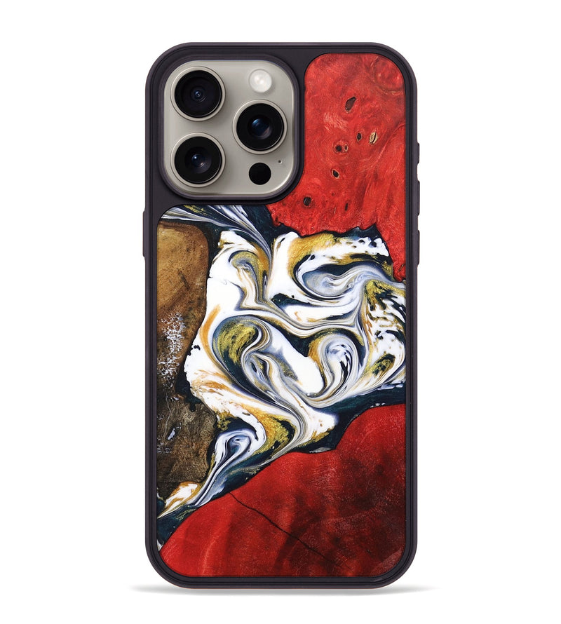 iPhone 15 Pro Max Wood+Resin Phone Case - Malaysia (Mosaic, 701406)