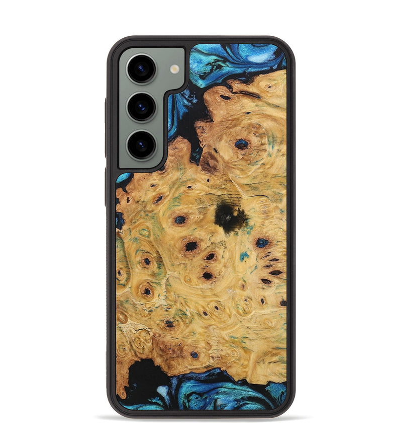 Galaxy S23 Plus Wood+Resin Phone Case - Vicky (Blue, 701687)