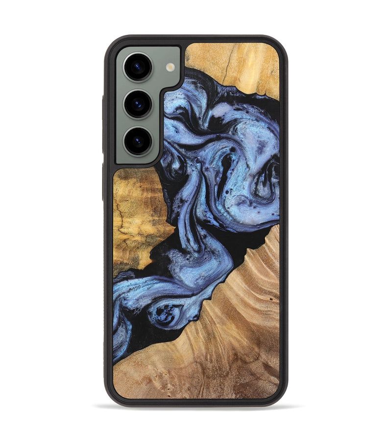 Galaxy S23 Plus Wood+Resin Phone Case - Rosa (Blue, 701688)