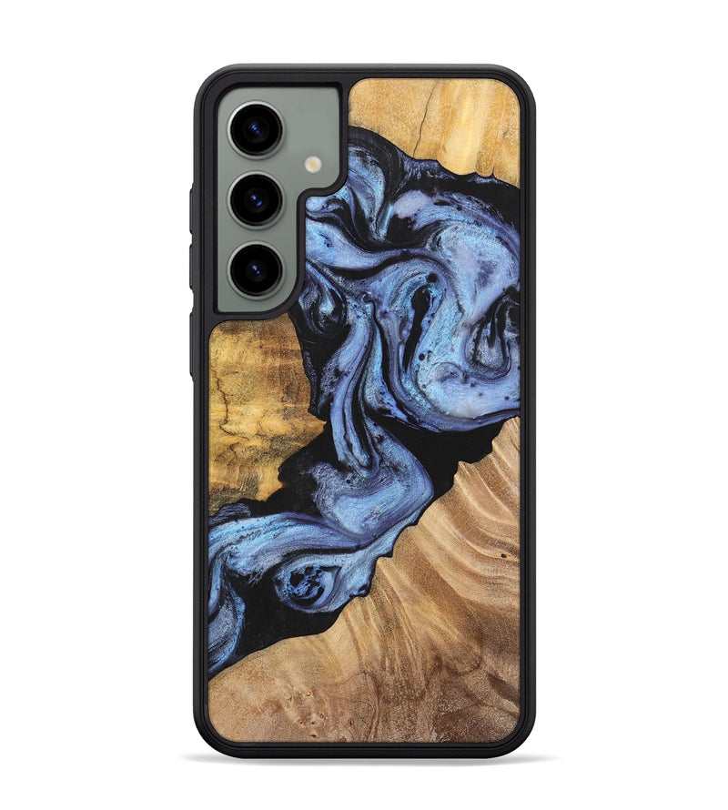 Galaxy S24 Plus Wood+Resin Phone Case - Rosa (Blue, 701688)