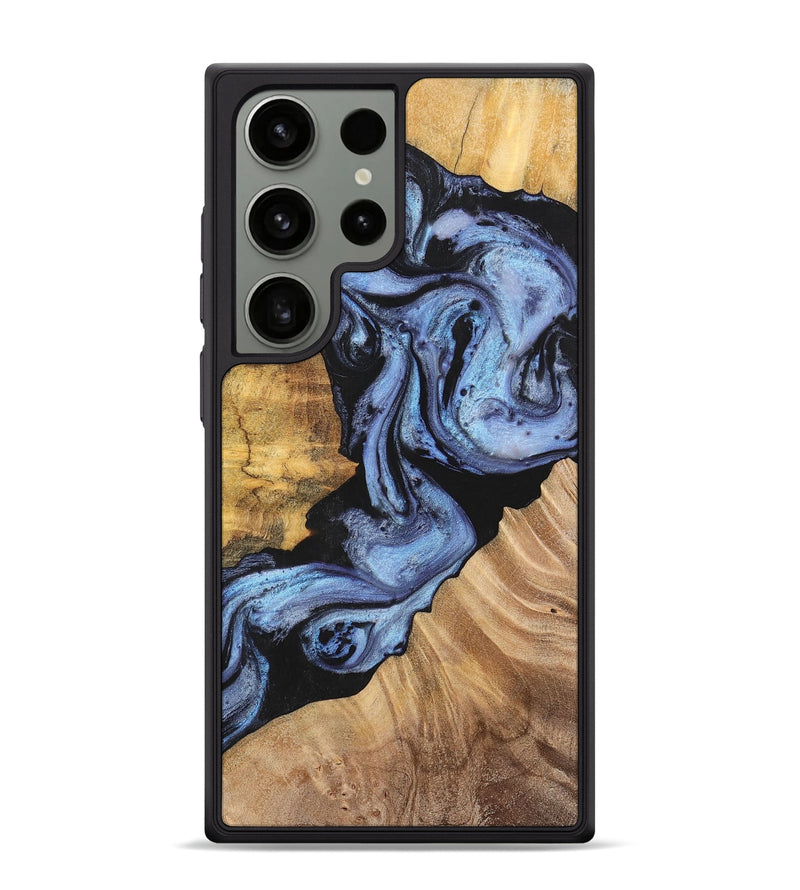 Galaxy S24 Ultra Wood+Resin Phone Case - Rosa (Blue, 701688)