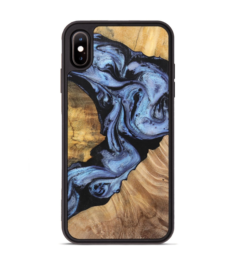 iPhone Xs Max Wood+Resin Phone Case - Rosa (Blue, 701688)