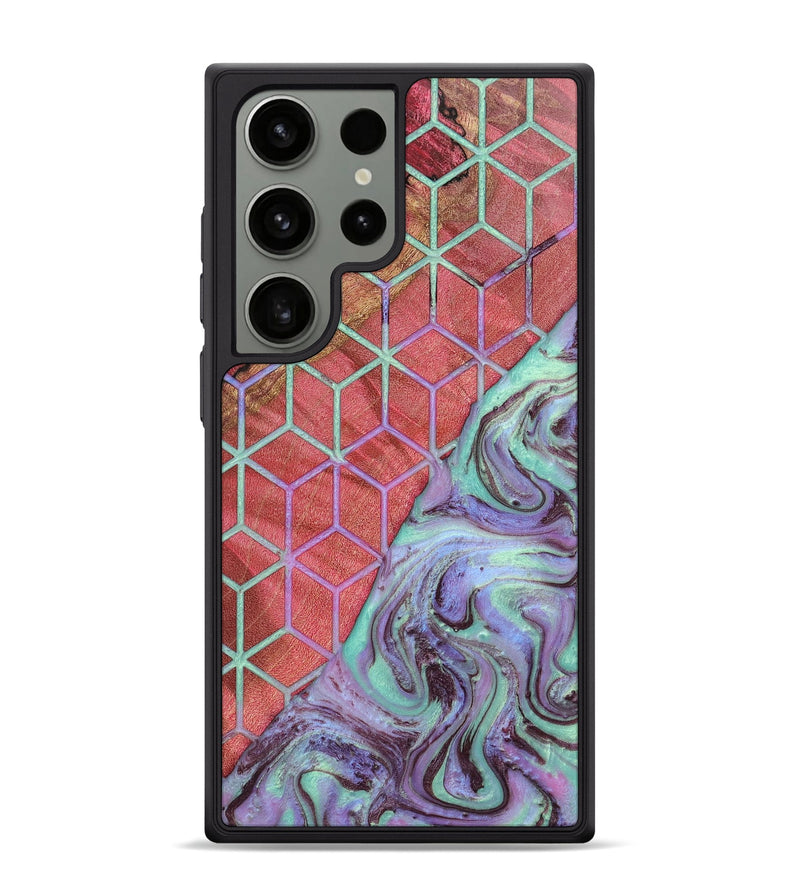 Galaxy S24 Ultra Wood+Resin Phone Case - Christa (Pattern, 701706)