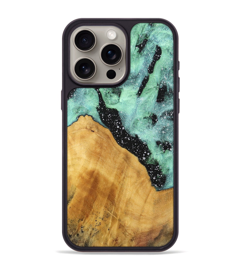 iPhone 15 Pro Max Wood+Resin Phone Case - Winston (Cosmos, 701710)