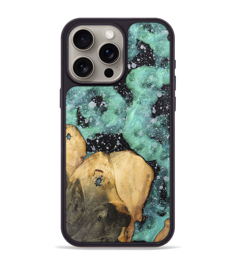 iPhone 15 Pro Max Wood+Resin Phone Case - Kaleb (Cosmos, 701712)