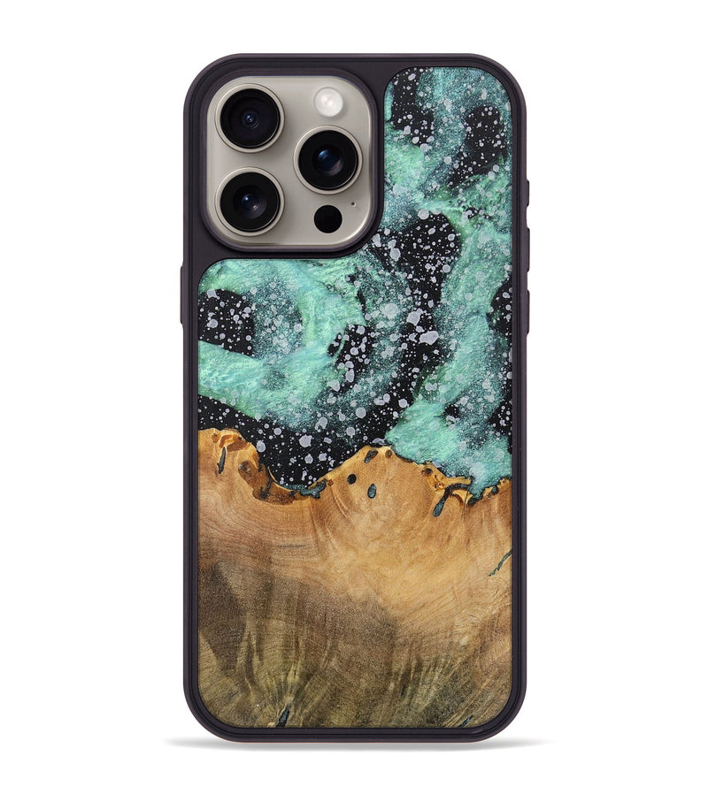 iPhone 15 Pro Max Wood+Resin Phone Case - Tyson (Cosmos, 701715)