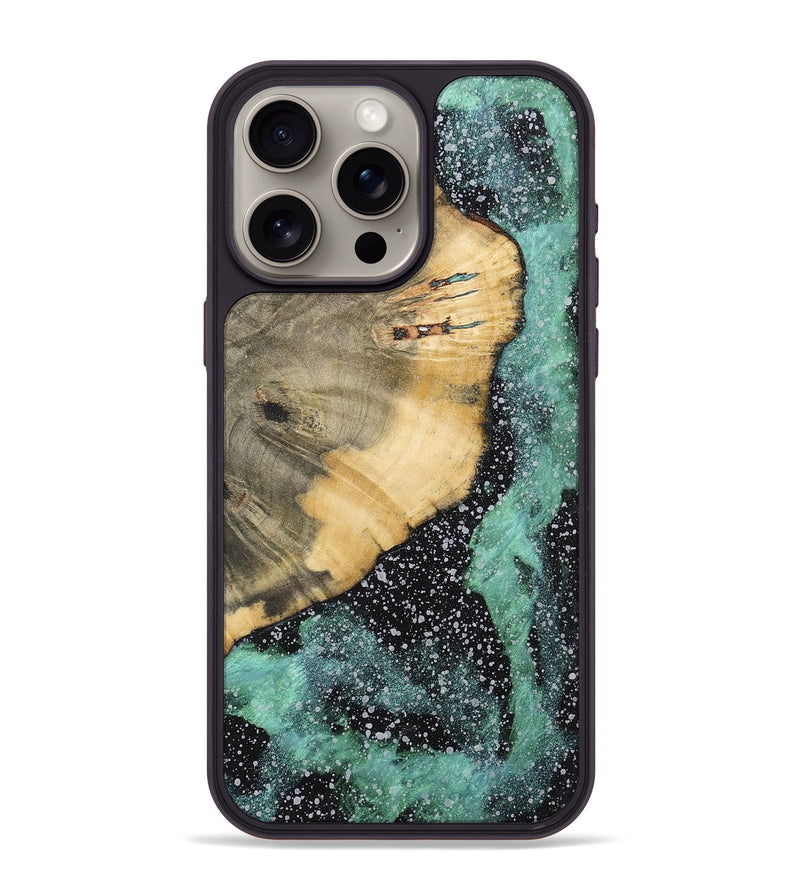 iPhone 15 Pro Max Wood+Resin Phone Case - Anthony (Cosmos, 701716)