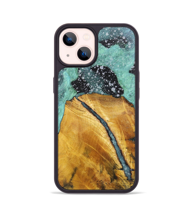 iPhone 14 Wood+Resin Phone Case - Cecilia (Cosmos, 701725)