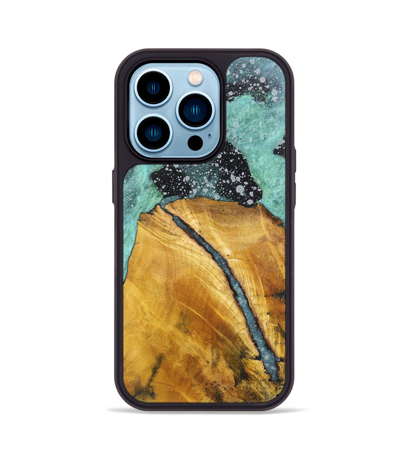 iPhone 14 Pro Wood+Resin Phone Case - Cecilia (Cosmos, 701725)