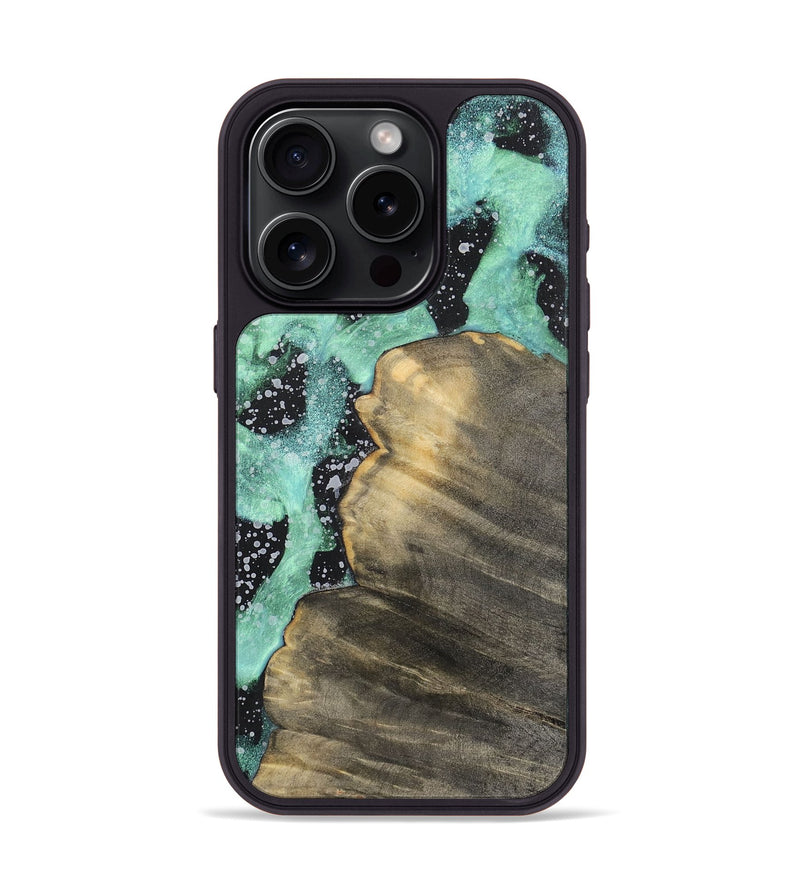 iPhone 15 Pro Wood+Resin Phone Case - Christine (Cosmos, 701727)