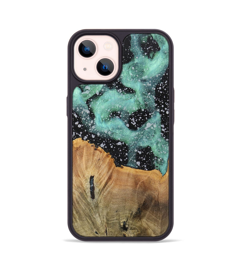 iPhone 14 Wood+Resin Phone Case - Benny (Cosmos, 701729)