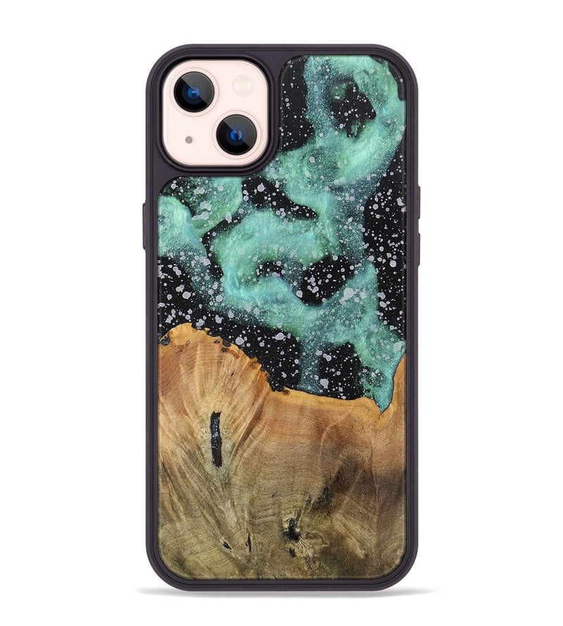 iPhone 14 Plus Wood+Resin Phone Case - Benny (Cosmos, 701729)