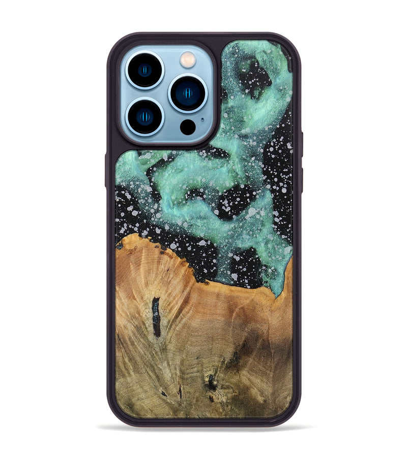 iPhone 14 Pro Max Wood+Resin Phone Case - Benny (Cosmos, 701729)