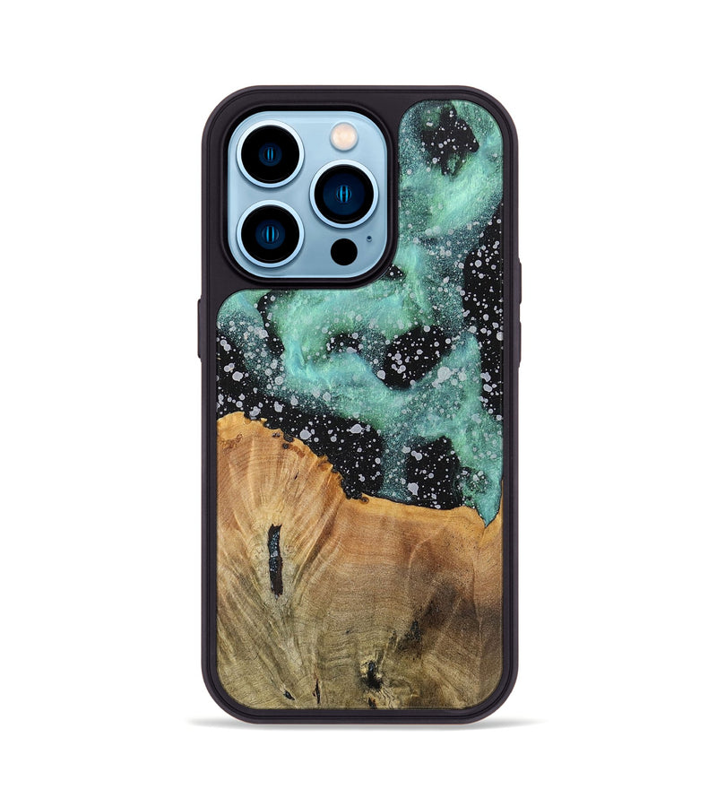 iPhone 14 Pro Wood+Resin Phone Case - Benny (Cosmos, 701729)