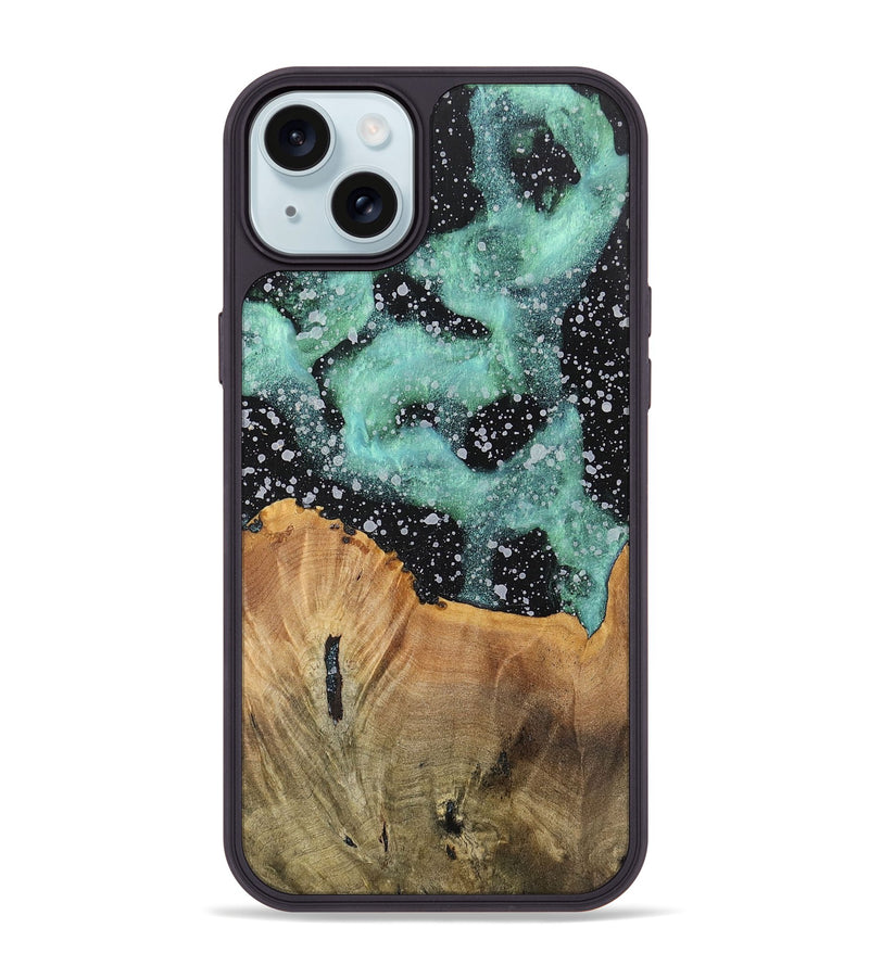 iPhone 15 Plus Wood+Resin Phone Case - Benny (Cosmos, 701729)