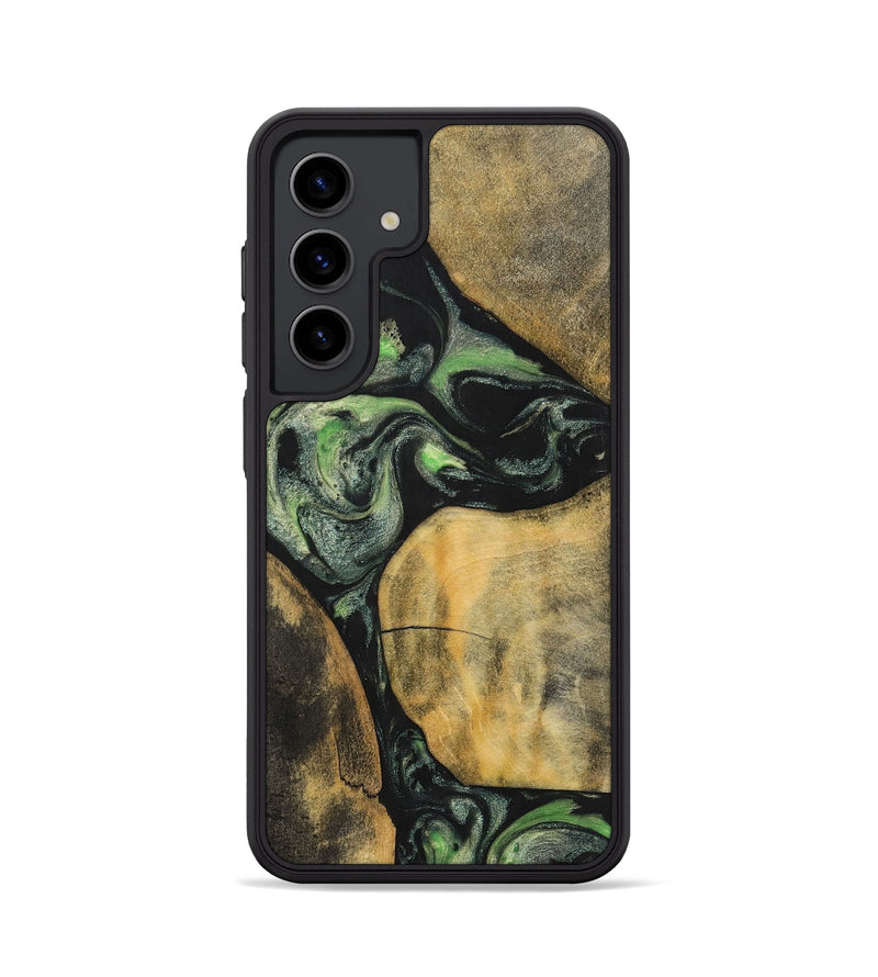 Galaxy S24 Wood+Resin Phone Case - Brenden (Mosaic, 701735)